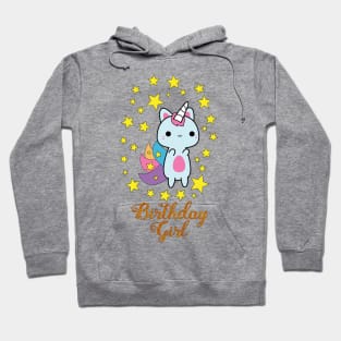 Kawaii Cat Birthday Girl Hoodie